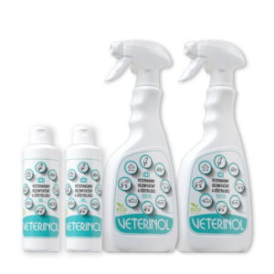 VETERINOL dezinfekčný set 03: 2 x roztok 500ml + 2 x gél 250 ml
