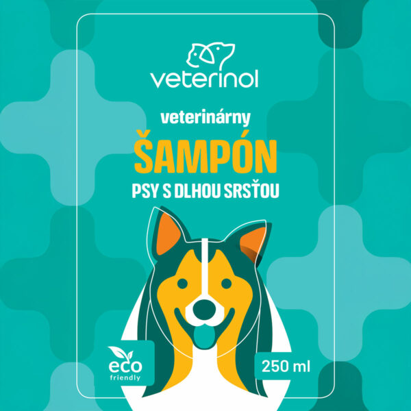 VETERINOL šampón pre psy s dlhou srsťou 250ml – Obrázok 2